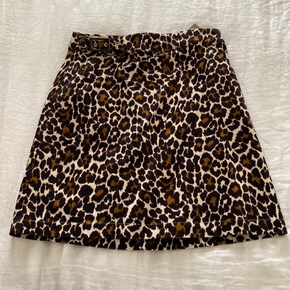 J.Crew Leopard Skirt - Picture 1 of 4